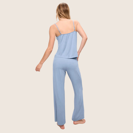 Buy Eberjey Wedgewood Blue Gisele Cami And Pant Pyjama Set Online for Women | Free 3-Hour Delivery in Dubai | Boom & Mellow UAE