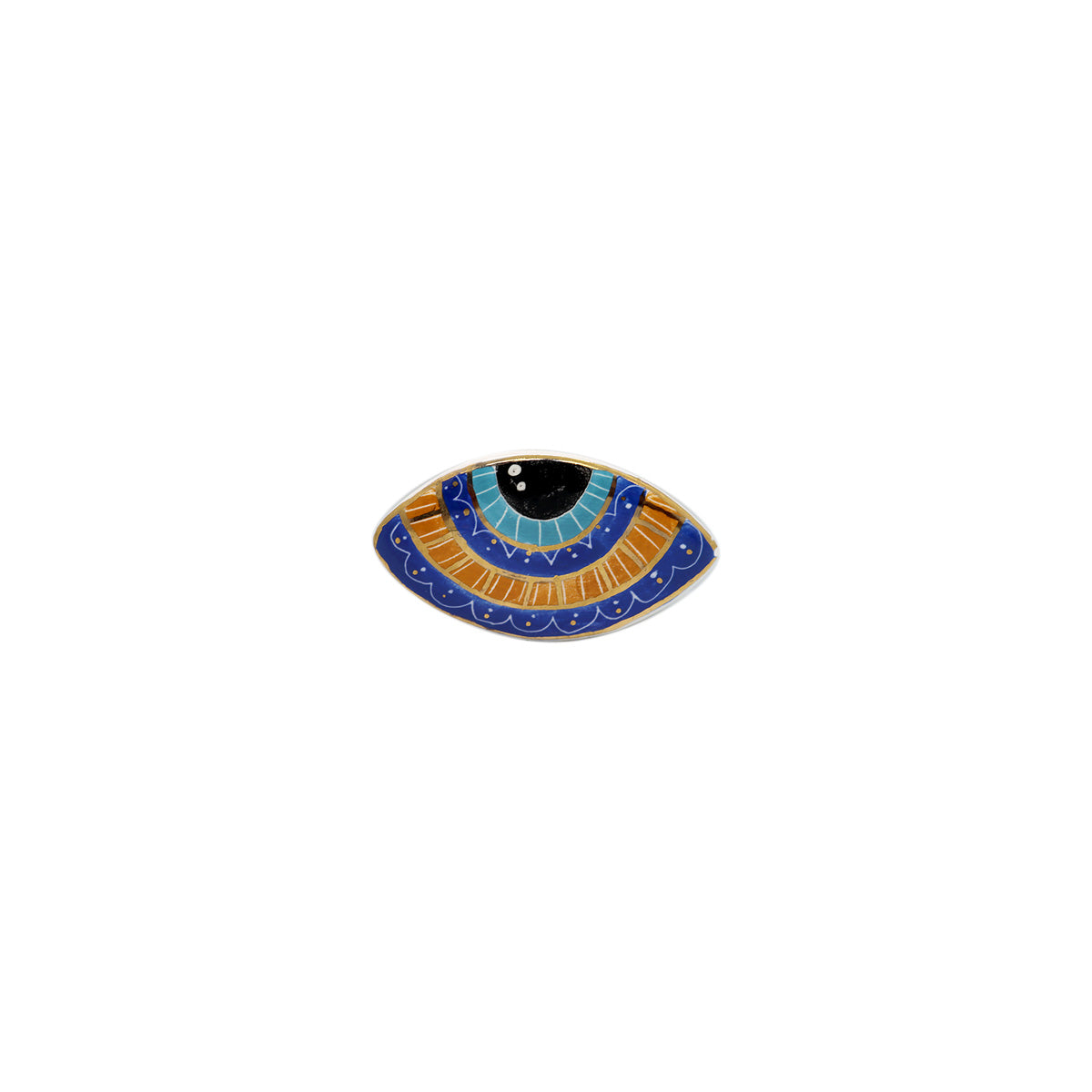 Buy Noorena Blue and Orange Evil Eye Magnet Online for Women | Free 3-Hour Delivery in Dubai | Boom & Mellow UAE