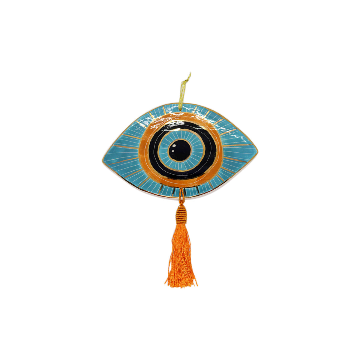 Buy Noorena Blue and Orange Evil Eye Wall Hanging Online for Women | Free 3-Hour Delivery in Dubai | Boom & Mellow UAE