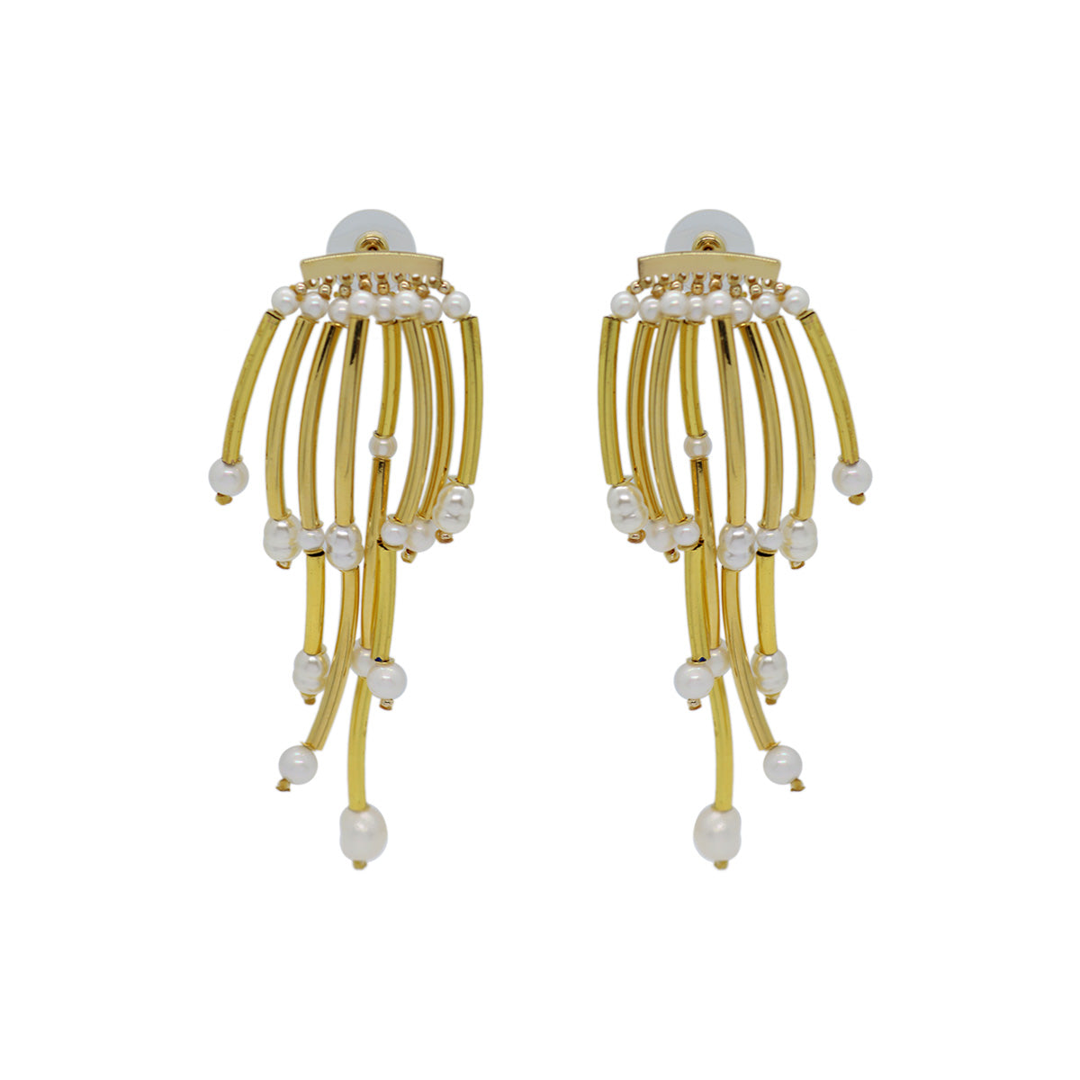 Buy Nakamol Design Pearl Waves Drop Earrings Online for Women | Free 3-Hour Delivery in Dubai | Boom & Mellow UAE