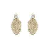 Buy Nakamol Design Pearl Rattan Leaf Drop Earrings Online for Women | Free 3-Hour Delivery in Dubai | Boom & Mellow UAE