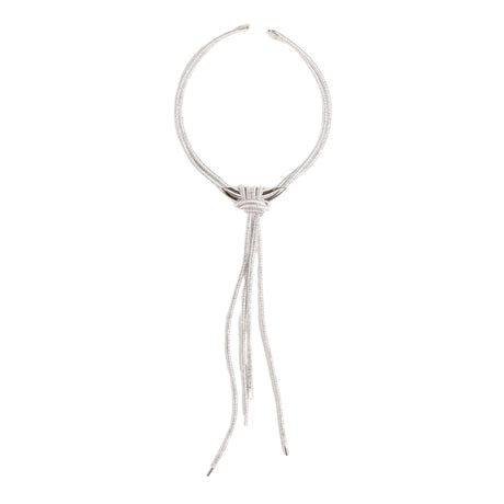 Buy Nakamol Design Silver Knot Tassel Necklace Online for Women | Free 3-Hour Delivery in Dubai | Boom & Mellow UAE