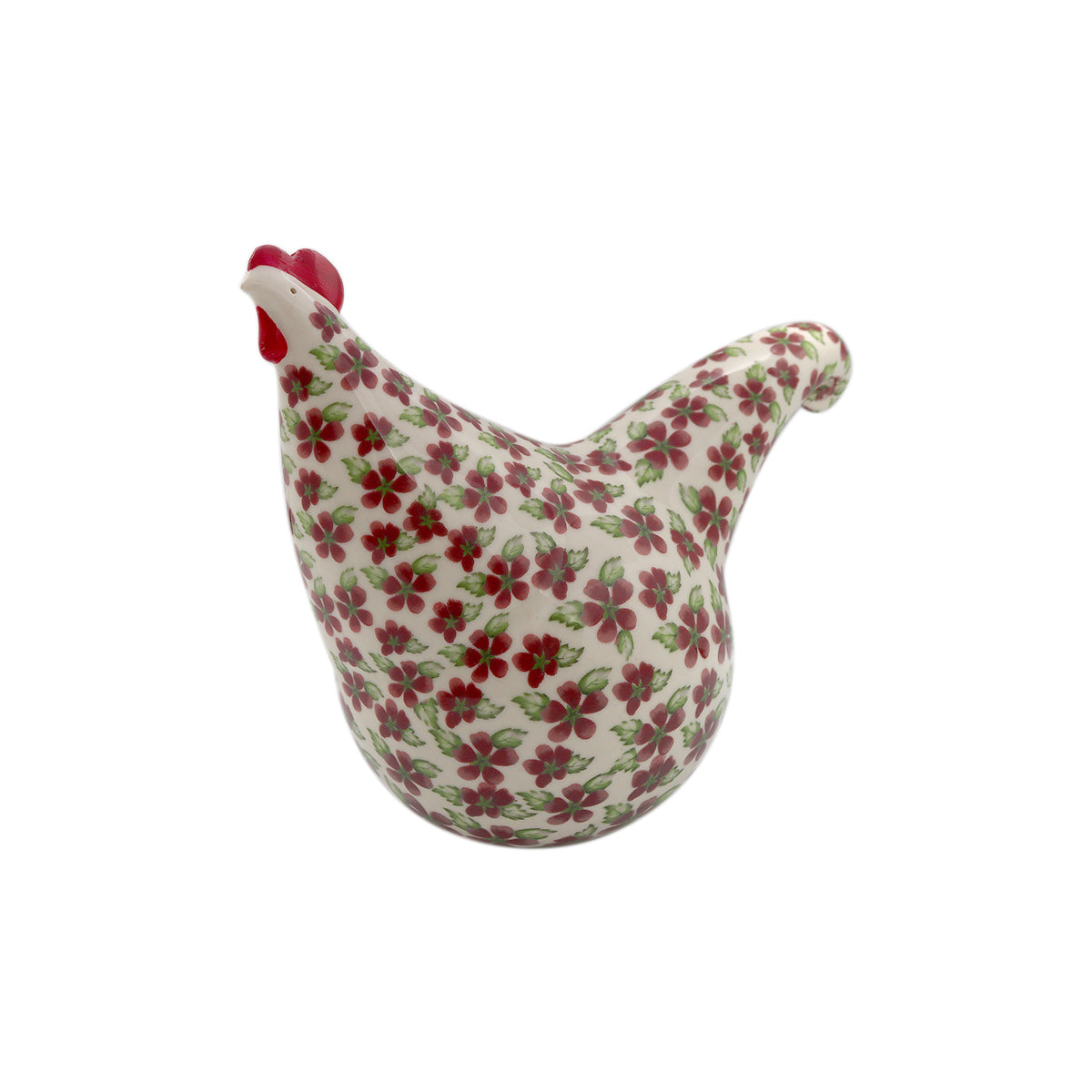 Buy East Gallery Large Maroon Floral Ceramic Hen Decor Online for Women | Free 3-Hour Delivery in Dubai | Boom & Mellow UAE