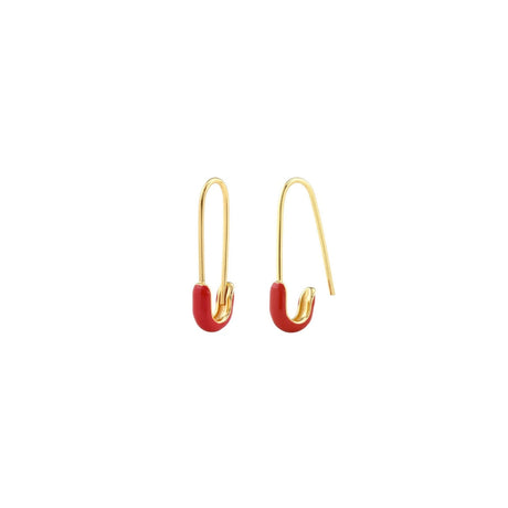 Buy Kris Nations Safety Pin Hoop Earrings Online for Women | Free 3-Hour Delivery in Dubai | Boom & Mellow UAE