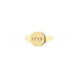 Buy Kris Nations WTF Engraved Ring Online for Women | Free 3-Hour Delivery in Dubai | Boom & Mellow UAE