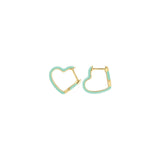 Buy Kris Nations Open Heart Huggie Hoop Earring Online for Women | Free 3-Hour Delivery in Dubai | Boom & Mellow UAE