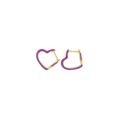 Buy Kris Nations Open Heart Huggie Hoop Earring Online for Women | Free 3-Hour Delivery in Dubai | Boom & Mellow UAE