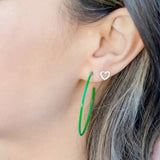 Buy Kris Nations Heart Crystal Outline Stud Earrings Online for Women | Free 3-Hour Delivery in Dubai | Boom & Mellow UAE