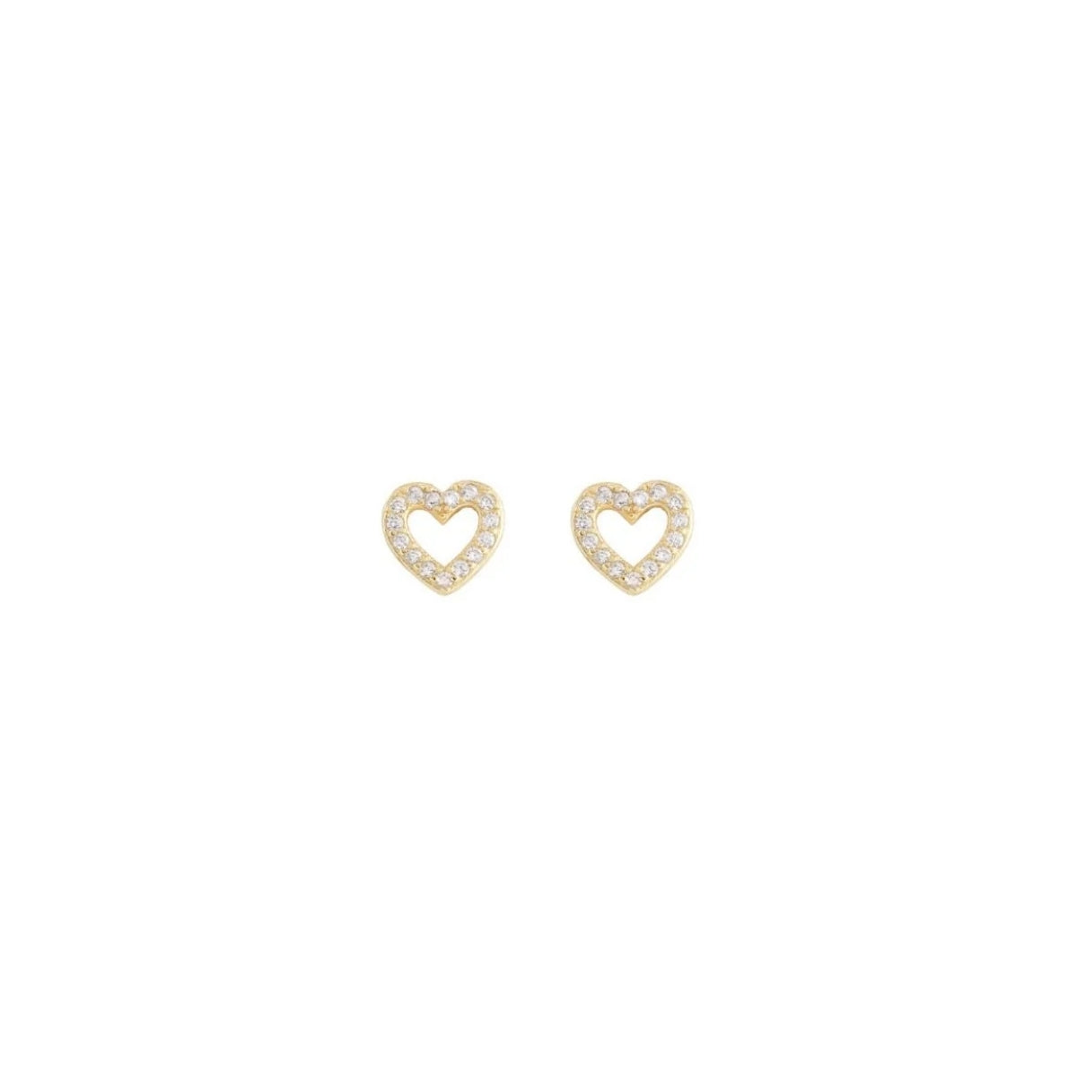 Buy Kris Nations Heart Crystal Outline Stud Earrings Online for Women | Free 3-Hour Delivery in Dubai | Boom & Mellow UAE