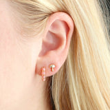 Buy Kris Nations Mushroom Crystal Stud Earrings Online for Women | Free 3-Hour Delivery in Dubai | Boom & Mellow UAE