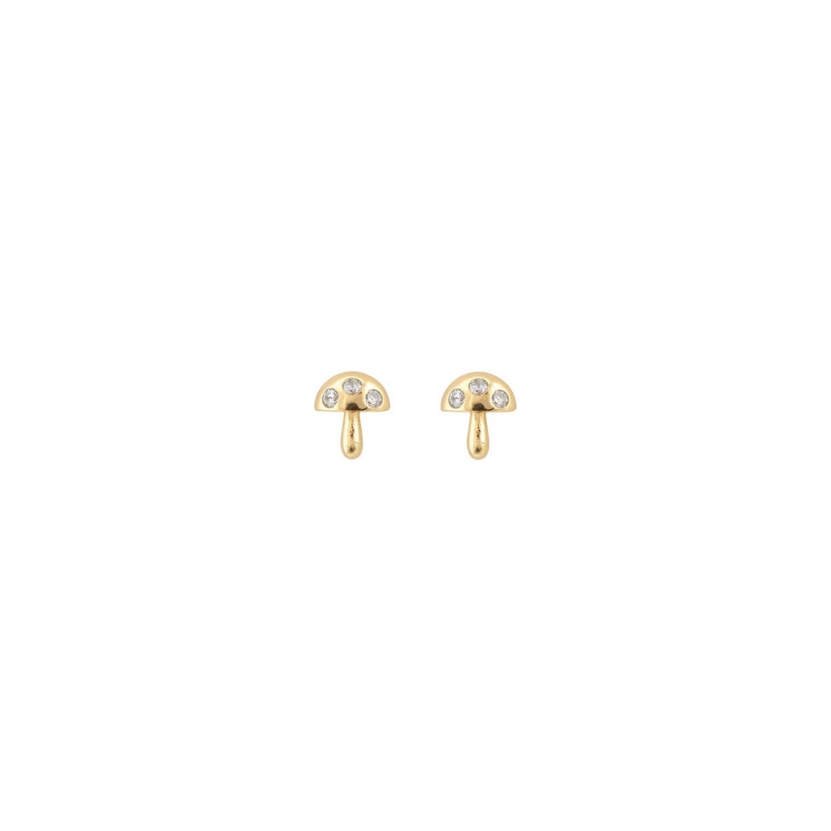 Buy Kris Nations Mushroom Crystal Stud Earrings Online for Women | Free 3-Hour Delivery in Dubai | Boom & Mellow UAE