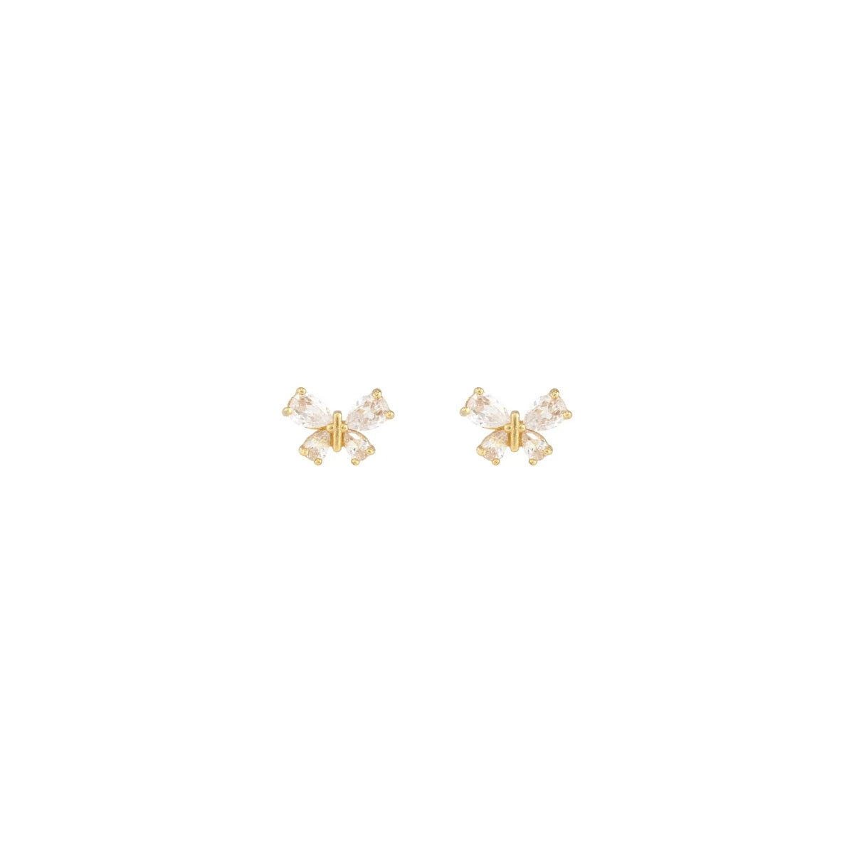 Buy Kris Nations Butterfly Crystal Marquis Stud Earrings Online for Women | Free 3-Hour Delivery in Dubai | Boom & Mellow UAE