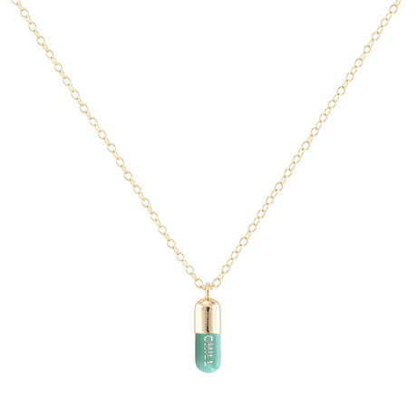 Buy Kris Nations Chill Pill Necklace Online for Women | Free 3-Hour Delivery in Dubai | Boom & Mellow UAE