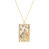 Buy Tai The Strength Tarot Card Necklace Online for Women | Free 3-Hour Delivery in Dubai | Boom & Mellow UAE