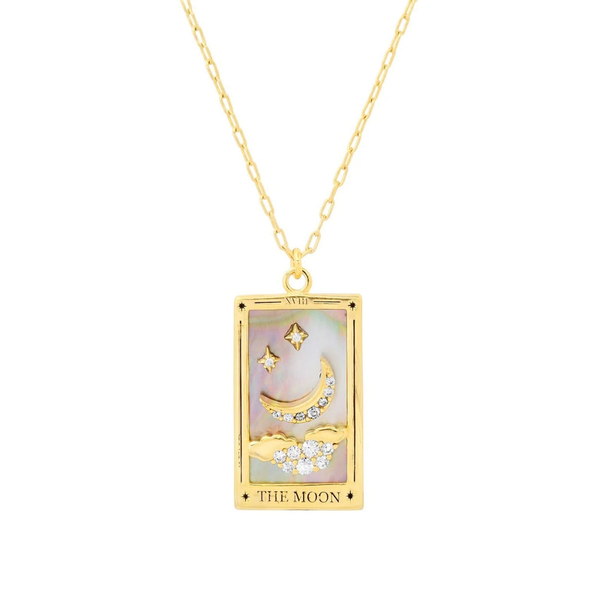 Buy Tai The Moon Tarot Card Necklace Online for Women | Free 3-Hour Delivery in Dubai | Boom & Mellow UAE