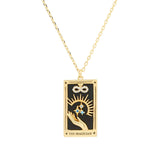 Buy Tai The Magician Tarot Card Necklace Online for Women | Free 3-Hour Delivery in Dubai | Boom & Mellow UAE