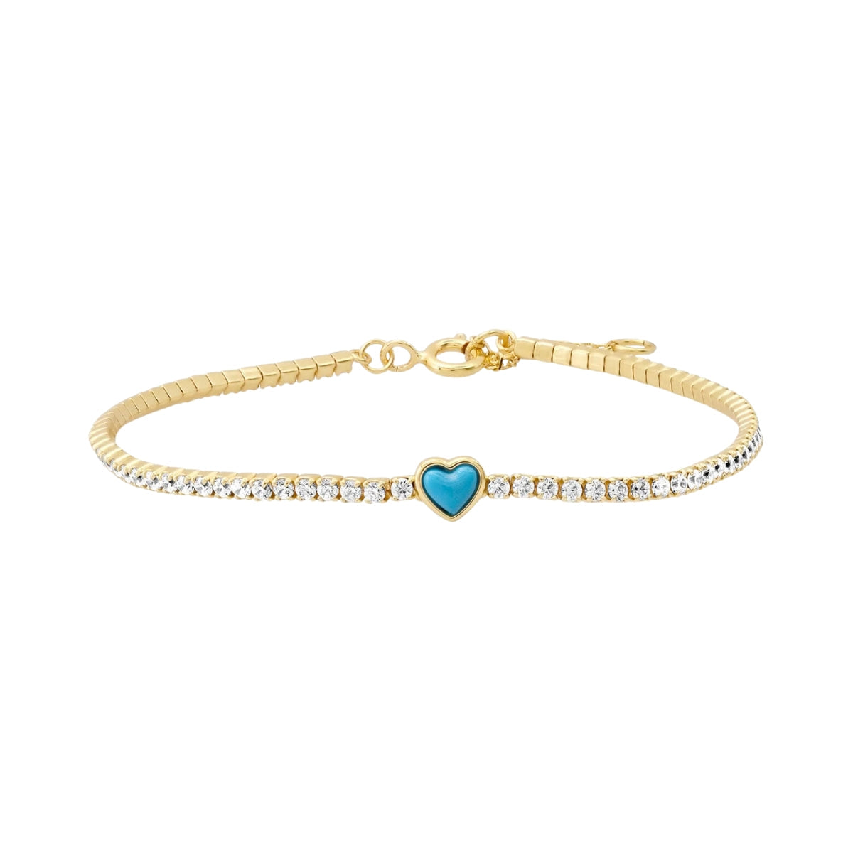 Buy Tai Turquoise Heart Tennis Bracelet Online for Women | Free 3-Hour Delivery in Dubai | Boom & Mellow UAE