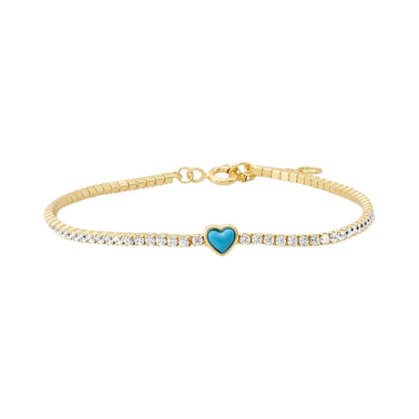 Buy Tai Turquoise Heart Tennis Bracelet Online for Women | Free 3-Hour Delivery in Dubai | Boom & Mellow UAE