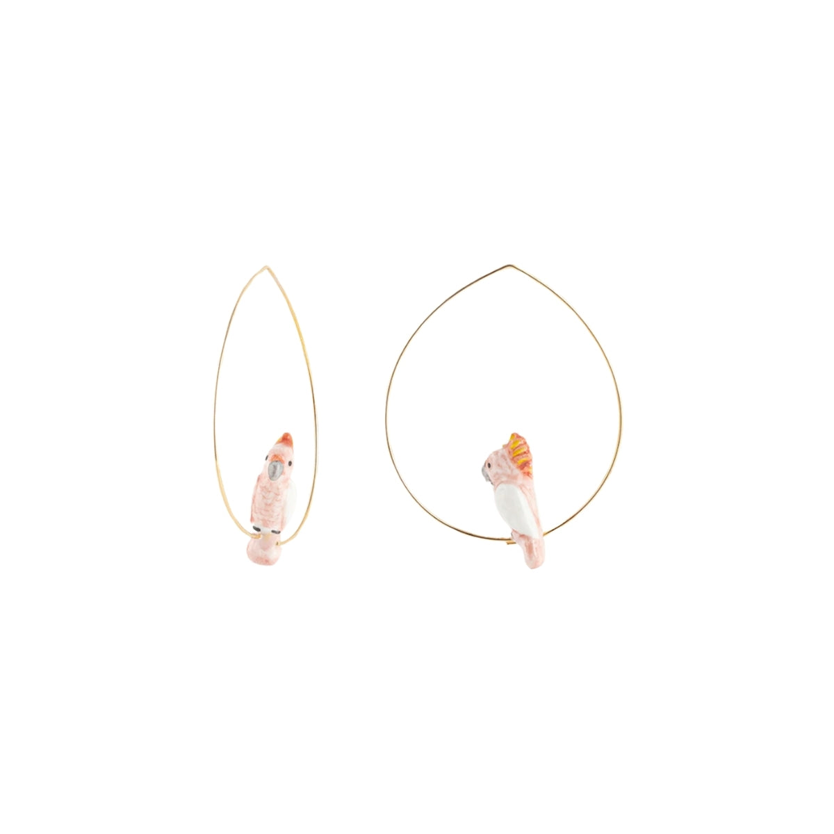 Buy Nach Bijoux Pink Cockatoo Bird Earrings Online for Women | Free 3-Hour Delivery in Dubai | Boom & Mellow UAE