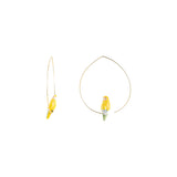 Buy Nach Bijoux Yellow Parrot Hoop Earrings Online for Women | Free 3-Hour Delivery in Dubai | Boom & Mellow UAE