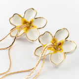 Buy Nach Bijoux Harvest Time Peartree Flower Earring Online for Women | Free 3-Hour Delivery in Dubai | Boom & Mellow UAE