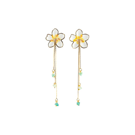 Buy Nach Bijoux Harvest Time Peartree Flower Earring Online for Women | Free 3-Hour Delivery in Dubai | Boom & Mellow UAE