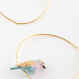 Buy Nach Bijoux Pink and Blue Bird Small Hoop Earrings Online for Women | Free 3-Hour Delivery in Dubai | Boom & Mellow UAE