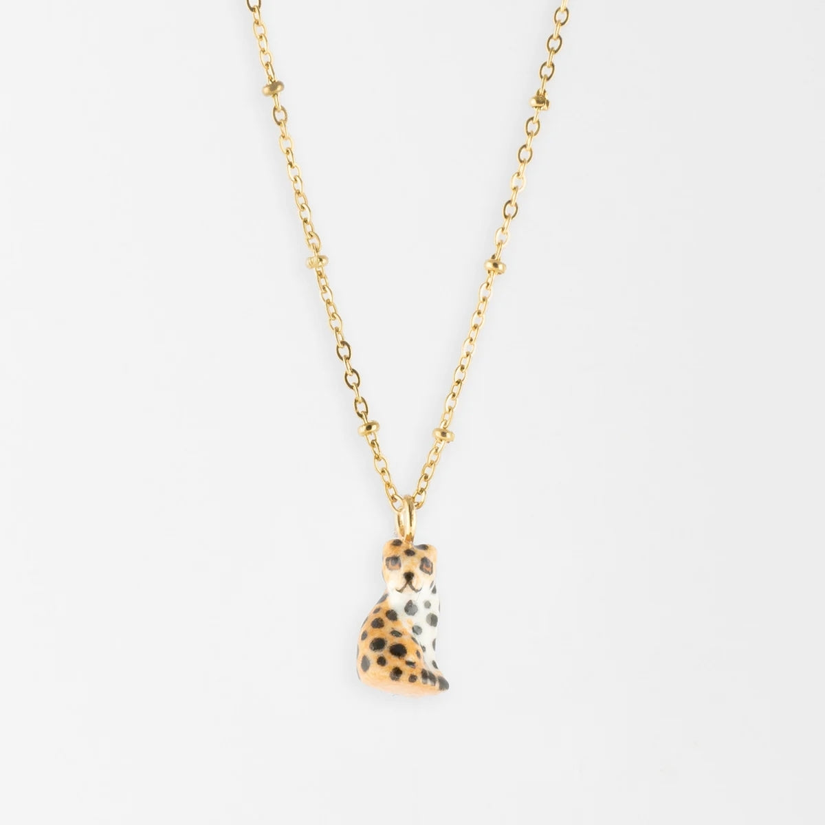 Buy Nach Bijoux Sitting Leopard Necklace Online for Women | Free 3-Hour Delivery in Dubai | Boom & Mellow UAE