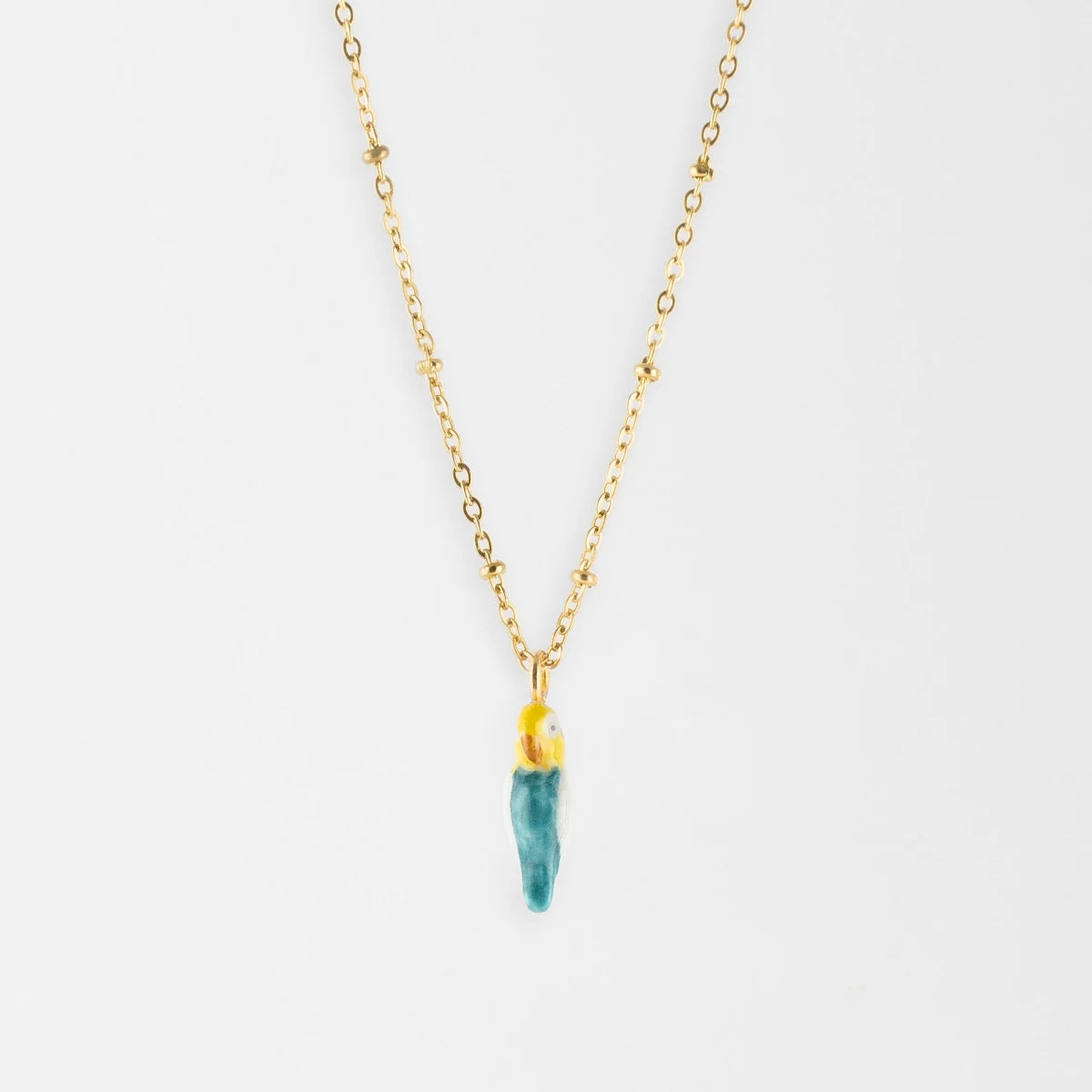 Buy Nach Bijoux Blue Budgerigar Bird Necklace Online for Women | Free 3-Hour Delivery in Dubai | Boom & Mellow UAE