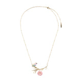 Buy Nach Bijoux Pink and Blue Bird On Branch Necklace Online for Women | Free 3-Hour Delivery in Dubai | Boom & Mellow UAE