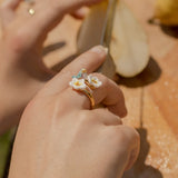 Buy Nach Bijoux Harvest Time Bird and Flowers Ring Online for Women | Free 3-Hour Delivery in Dubai | Boom & Mellow UAE