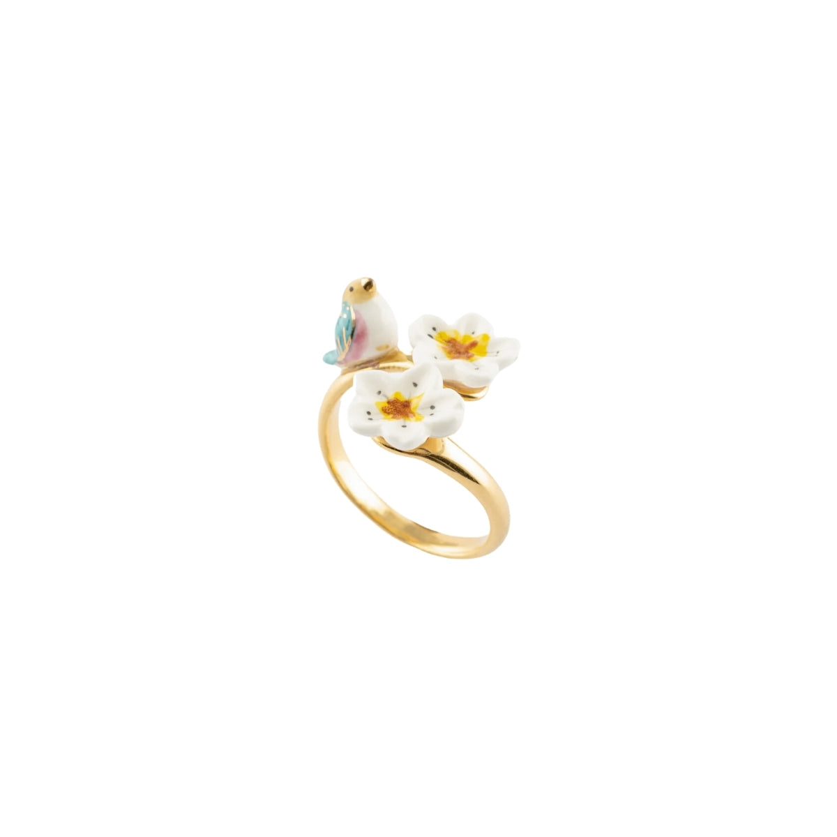 Buy Nach Bijoux Harvest Time Bird and Flowers Ring Online for Women | Free 3-Hour Delivery in Dubai | Boom & Mellow UAE