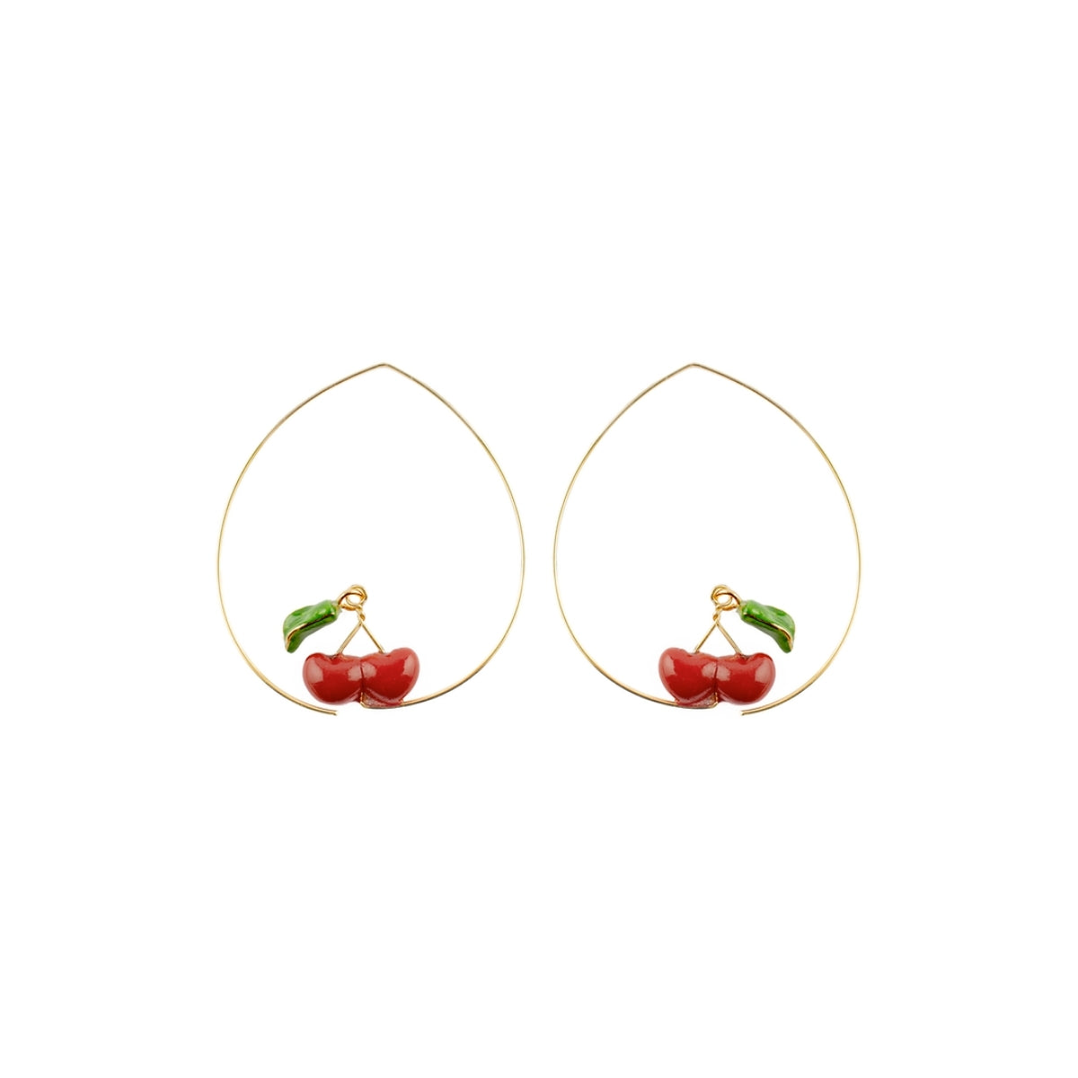 Buy Nach Bijoux Cherries Big Hoop Earrings Online for Women | Free 3-Hour Delivery in Dubai | Boom & Mellow UAE