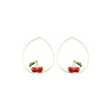 Buy Nach Bijoux Cherries Big Hoop Earrings Online for Women | Free 3-Hour Delivery in Dubai | Boom & Mellow UAE