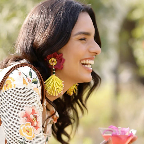 Buy America & Beyond Timeless Mystic Floral Earring Online for Women | Free 3-Hour Delivery in Dubai | Boom & Mellow UAE