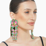 Buy America & Beyond Pretty Pink Floral Earrings Online for Women | Free 3-Hour Delivery in Dubai | Boom & Mellow UAE