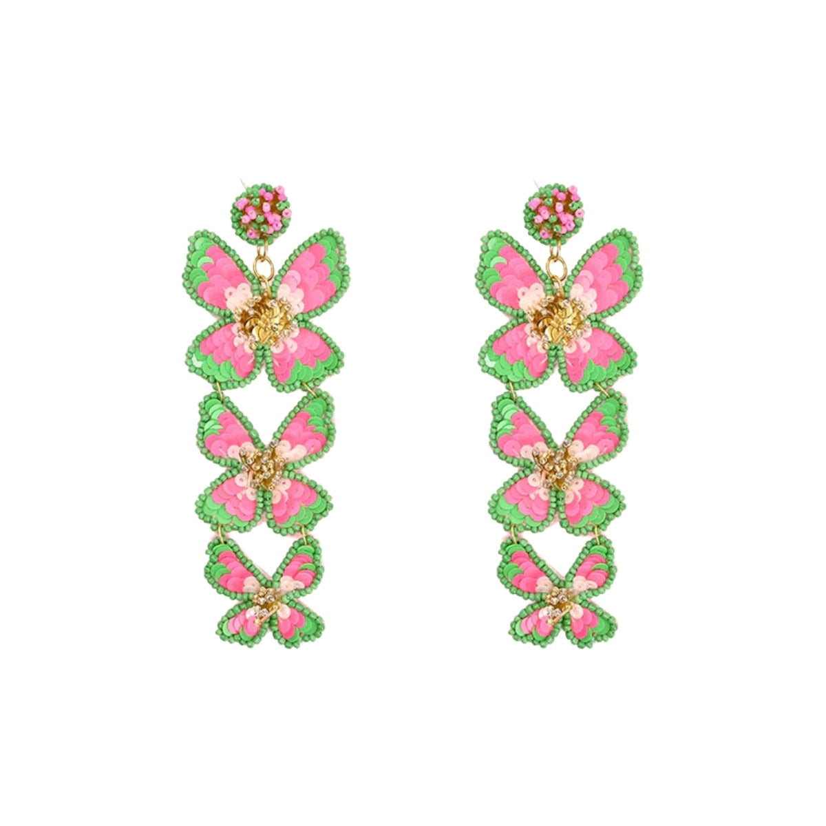 Buy America & Beyond Pretty Pink Floral Earrings Online for Women | Free 3-Hour Delivery in Dubai | Boom & Mellow UAE