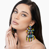 Buy America & Beyond 80's Evil Eye Earrings Online for Women | Free 3-Hour Delivery in Dubai | Boom & Mellow UAE