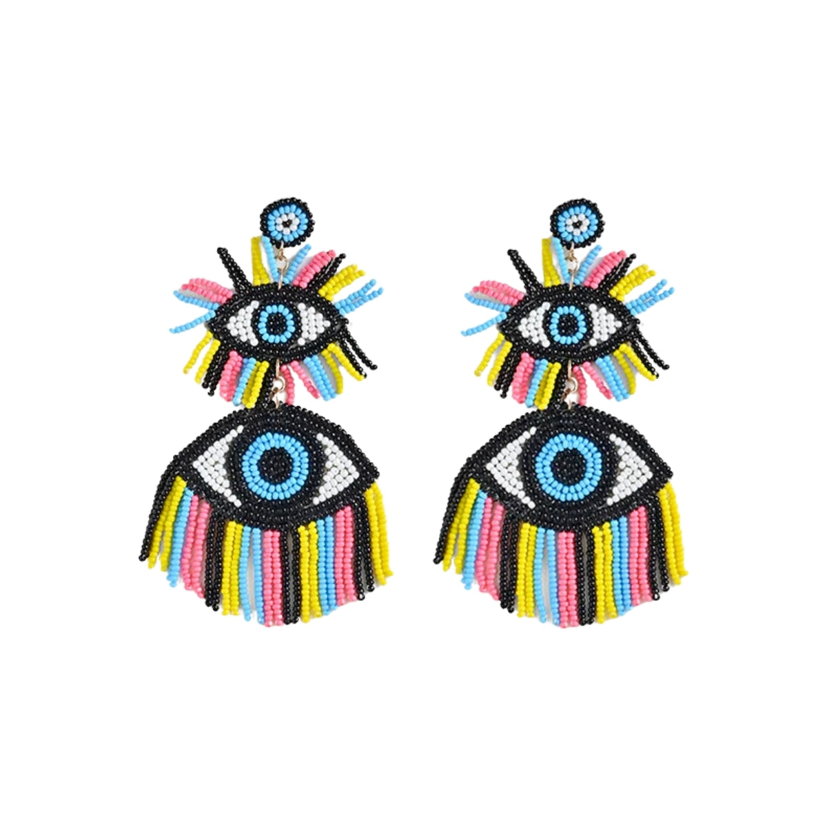 Buy America & Beyond 80's Evil Eye Earrings Online for Women | Free 3-Hour Delivery in Dubai | Boom & Mellow UAE