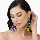 Buy America & Beyond 80's Evil Eye Earrings Online for Women | Free 3-Hour Delivery in Dubai | Boom & Mellow UAE