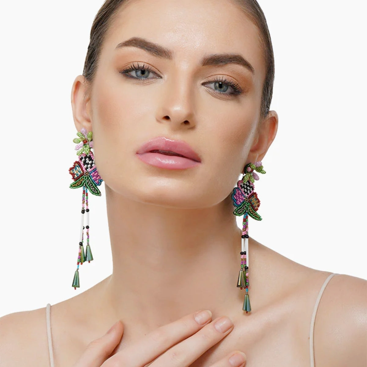 Buy America & Beyond Flower Disco Earrings Online for Women | Free 3-Hour Delivery in Dubai | Boom & Mellow UAE