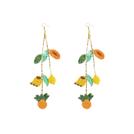 Buy America & Beyond Fruits Hanging Beaded Earrings Online for Women | Free 3-Hour Delivery in Dubai | Boom & Mellow UAE