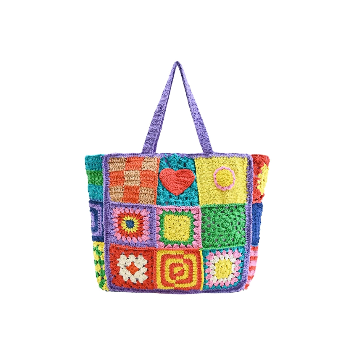 Buy America & Beyond Fun Crochet Pop Culture Tote Bag Online for Women | Free 3-Hour Delivery in Dubai | Boom & Mellow UAE