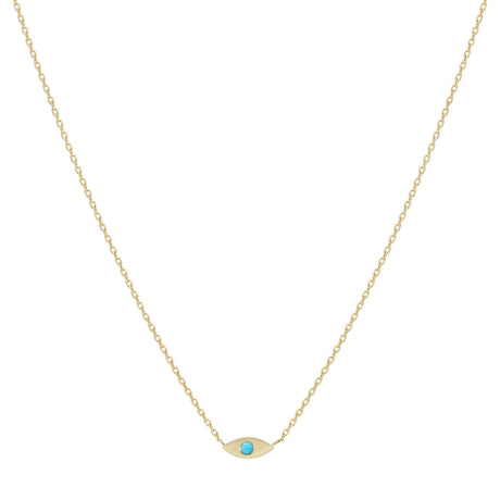 Buy Ishq Eye Necklace with Turquoise Stone Online for Women | Free 3-Hour Delivery in Dubai | Boom & Mellow UAE