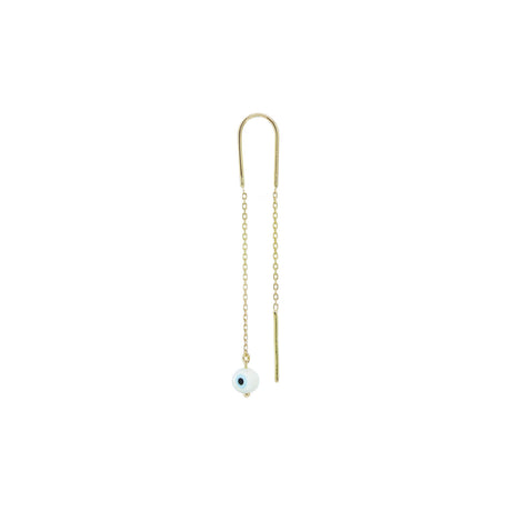 Buy Ishq Tiny Dangling MOP Eye Chain Earring Online for Women | Free 3-Hour Delivery in Dubai | Boom & Mellow UAE