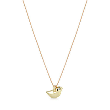 Buy Lucky Feather Troubles Fly Away Gold Bird Necklace Online for Women | Free 3-Hour Delivery in Dubai | Boom & Mellow UAE