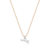 Buy Lucky Feather Positive Directions Silver Arrow Necklace Online for Women | Free 3-Hour Delivery in Dubai | Boom & Mellow UAE