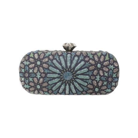 Buy Sarah's Bag Morrocan Aqua Box Clutch for Women | Free 3-Hour Delivery in Dubai | Boom & Mellow UAE