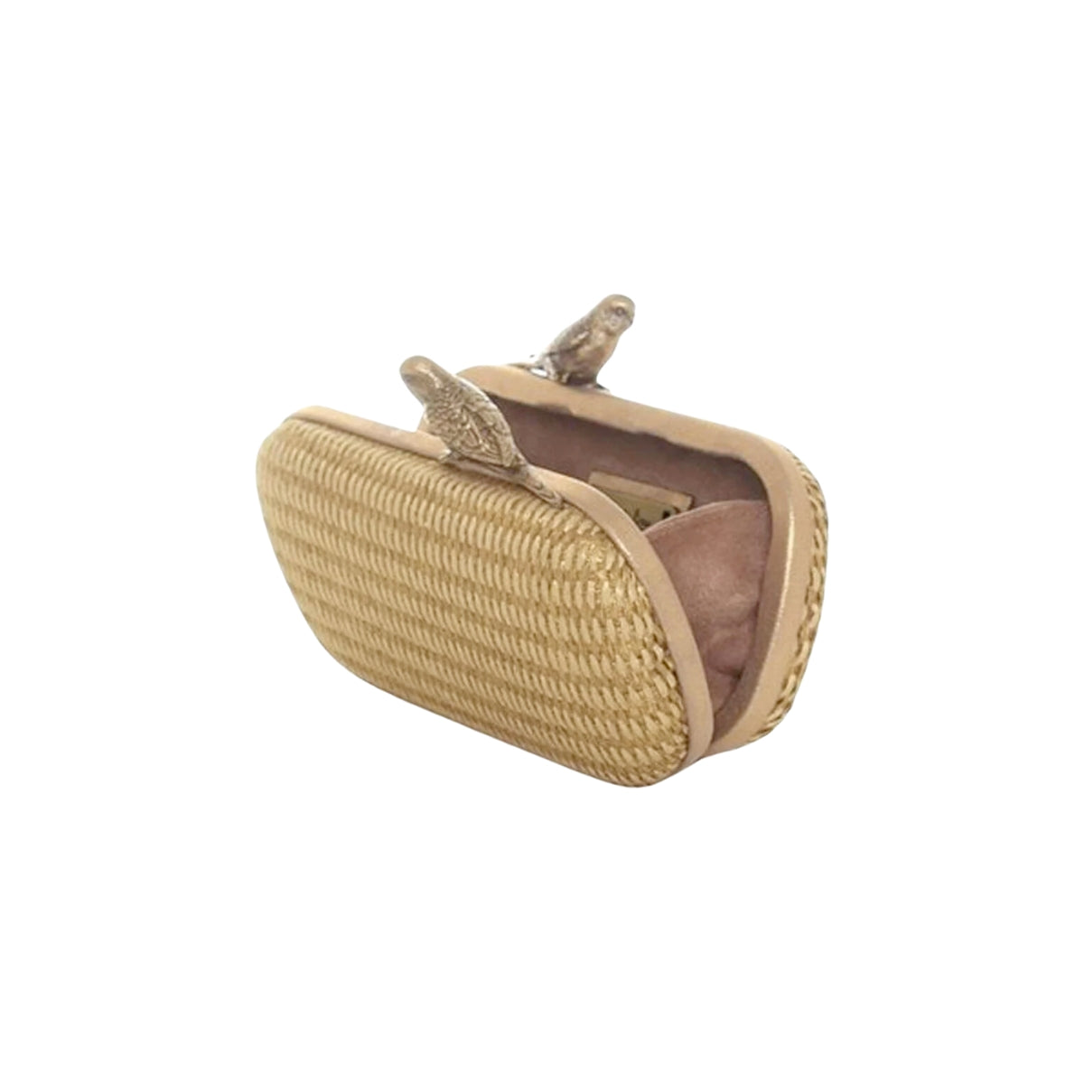 Buy Sarah's Bag Birds Gold Straw Clutch for Women | Free 3-Hour Delivery in Dubai | Boom & Mellow UAE