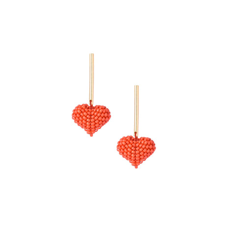 Buy Mishky Red Puffy Heart Earrings Online for Women | Free 3-Hour Delivery in Dubai | Boom & Mellow UAE